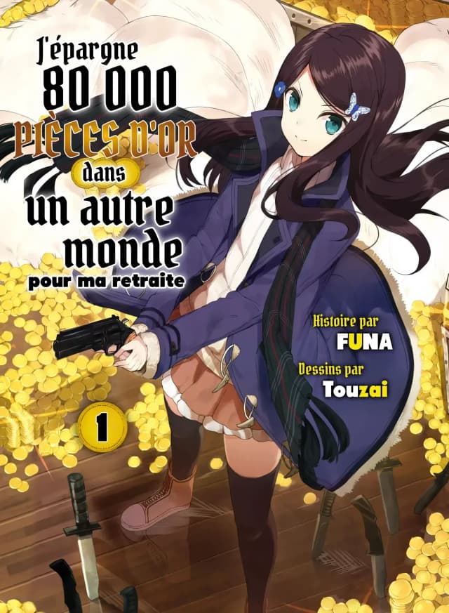 Couverture de Rougo ni Sonaete Isekai de 8-manmai no Kinka wo Tamemasu — Web novel par FUNA