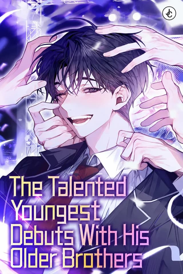 Couverture de The Talented Youngest Debuts With His Older Brothers — Web novel par 믈두루미