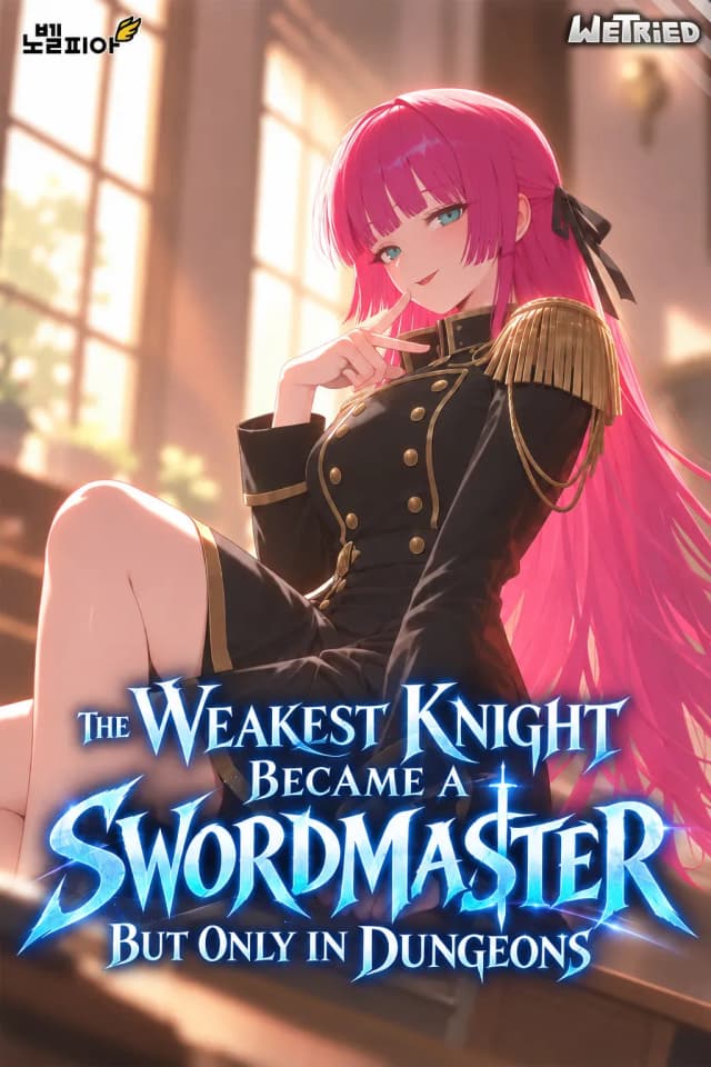 Couverture de The Weakest Knight Became a Swordmaster, But Only in Dungeons — Web novel par Chicken Boy