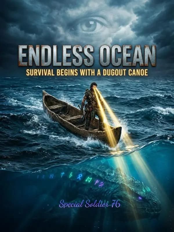 Couverture de Endless Ocean: Survival Begins with a Dugout Canoe — Web novel