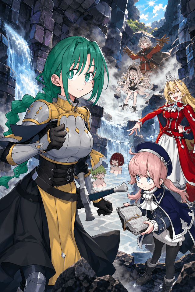 Couverture de Isekai Tensei Dungeon Master: Onsen Dungeon o Tsukuru — Web Novel par 天原