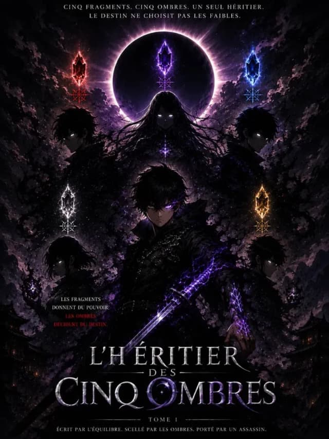 Couverture de L'héritier des cinq ombres — Web novel par reche_kidzissi