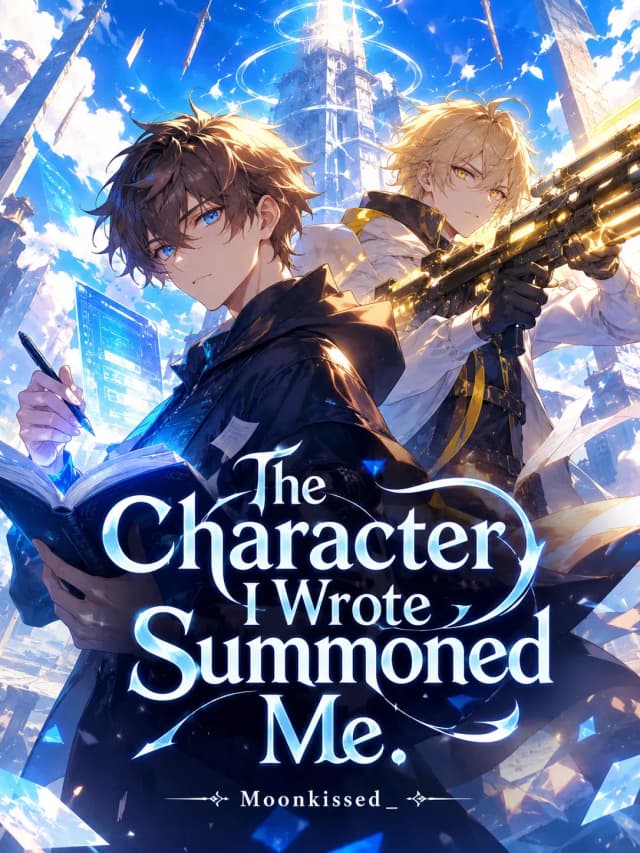 Couverture de The Character I Wrote Summoned Me — Web novel par Moonkissed_