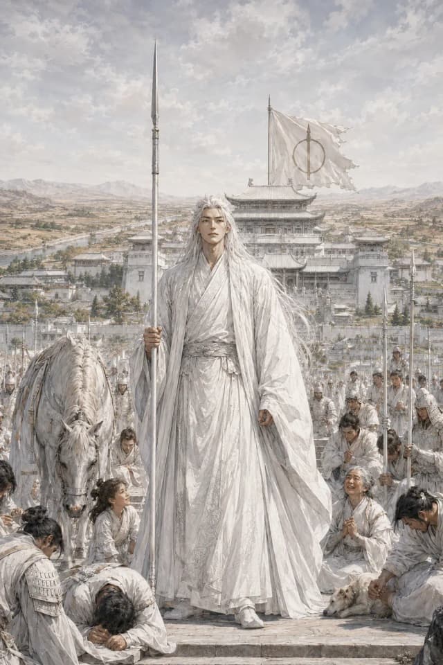 Couverture de La Lance Immaculée — Chroniques d’un Dieu vivant — Web novel par Cthc
