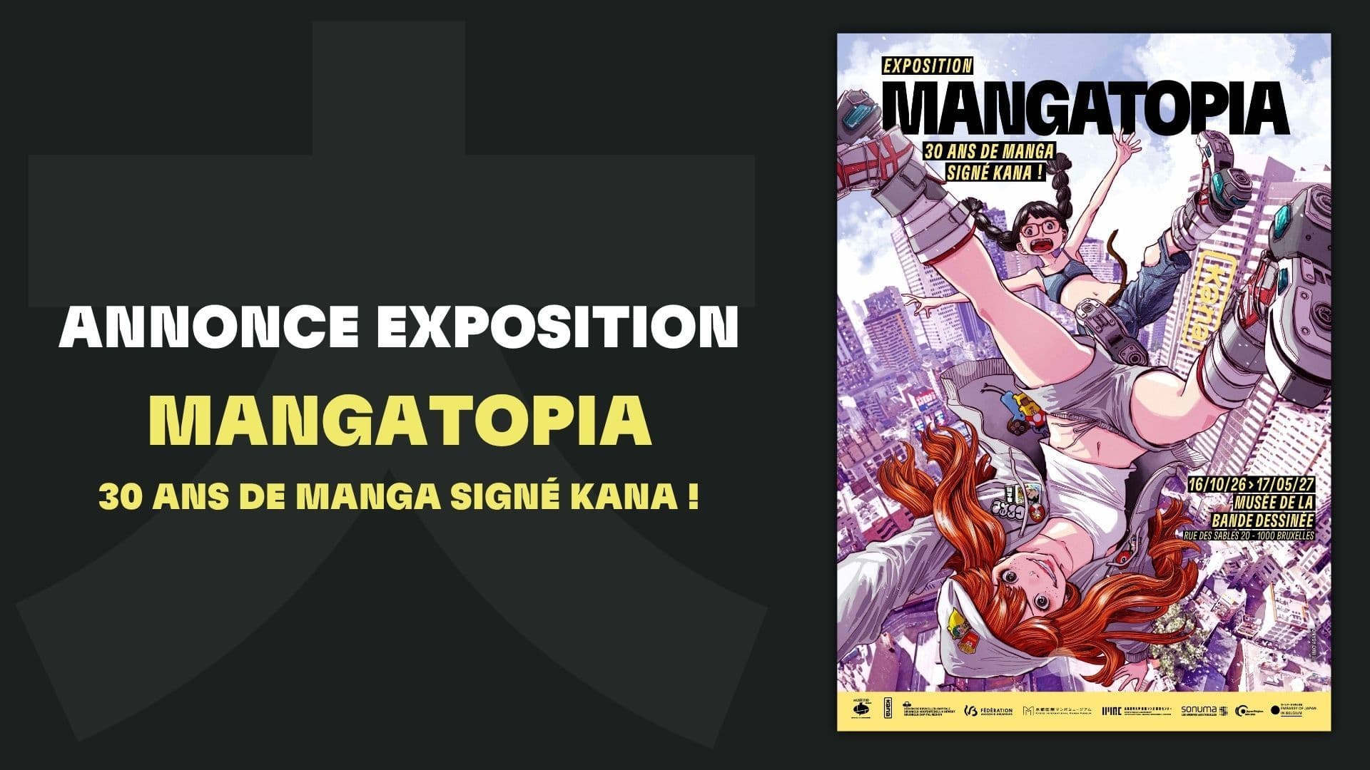 Couverture de l'article Mangatopia : Kana fête ses 30 ans au Musée de la BD de Bruxelles