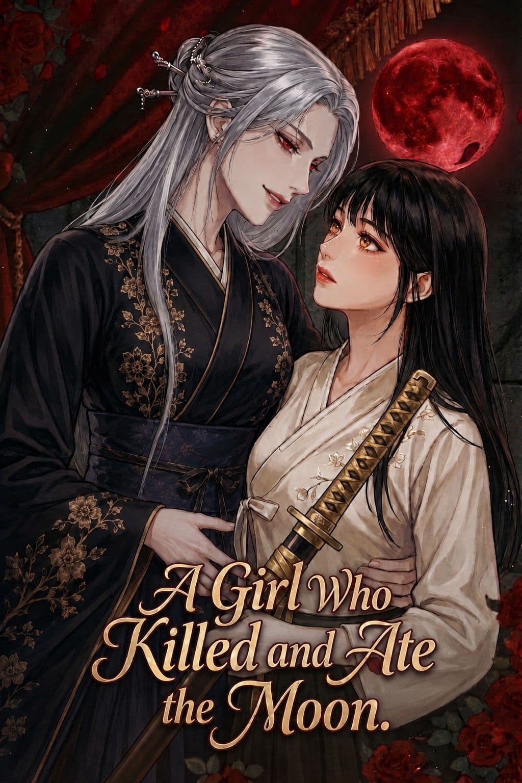 Couverture de A Girl Who Killed and Ate the Moon