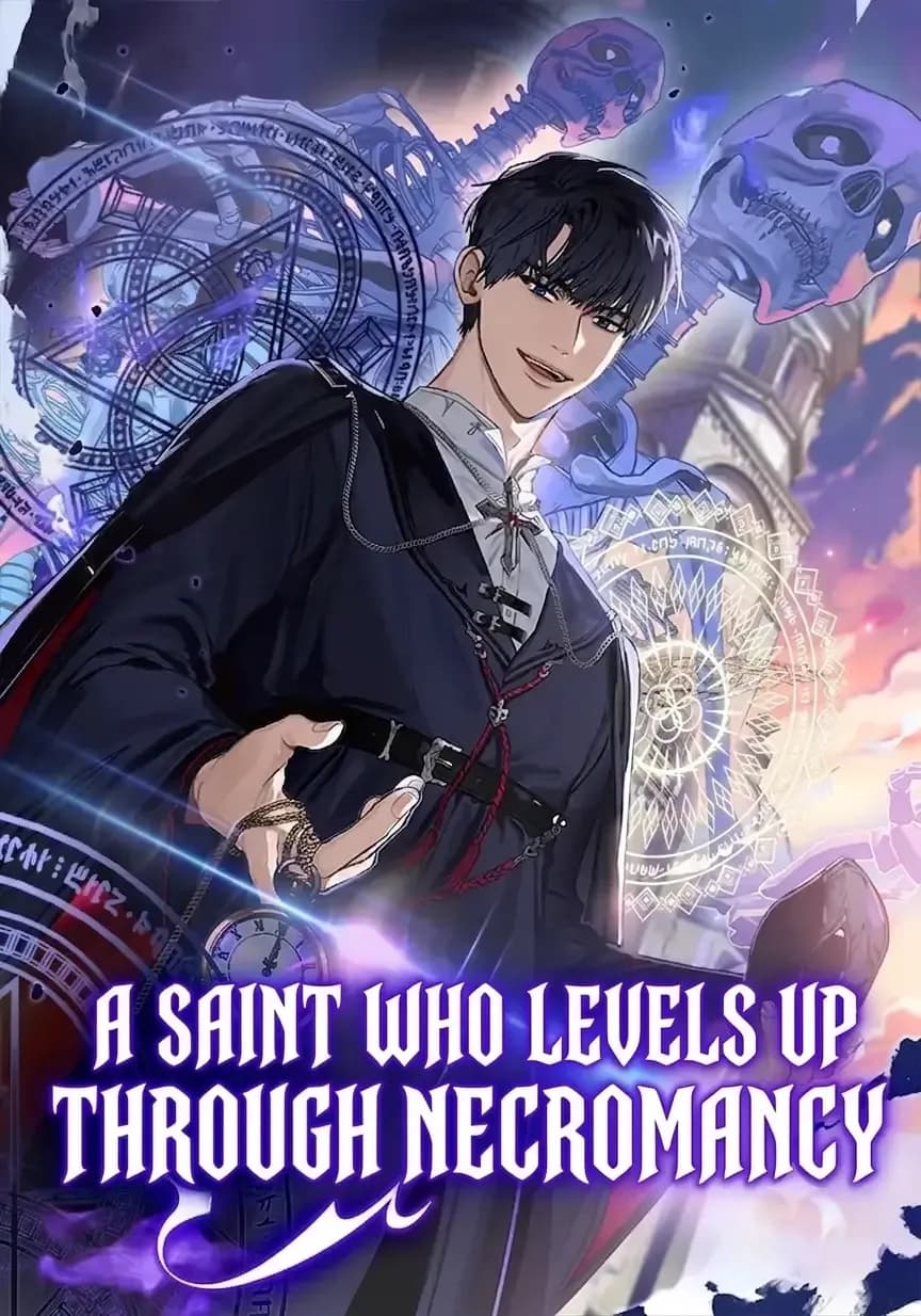 Couverture de A Saint Who Levels Up Through Necromancy