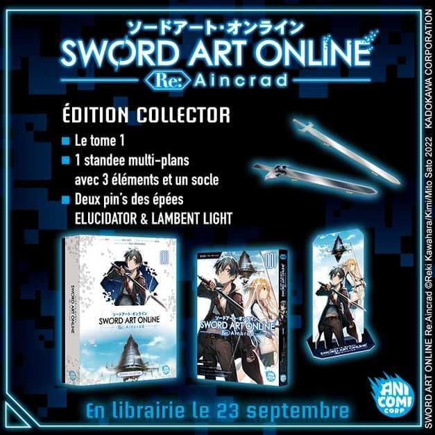 Couverture de l'article Sword Art Online Re:Aincrad : le tome 1 sort chez nobi nobi!
