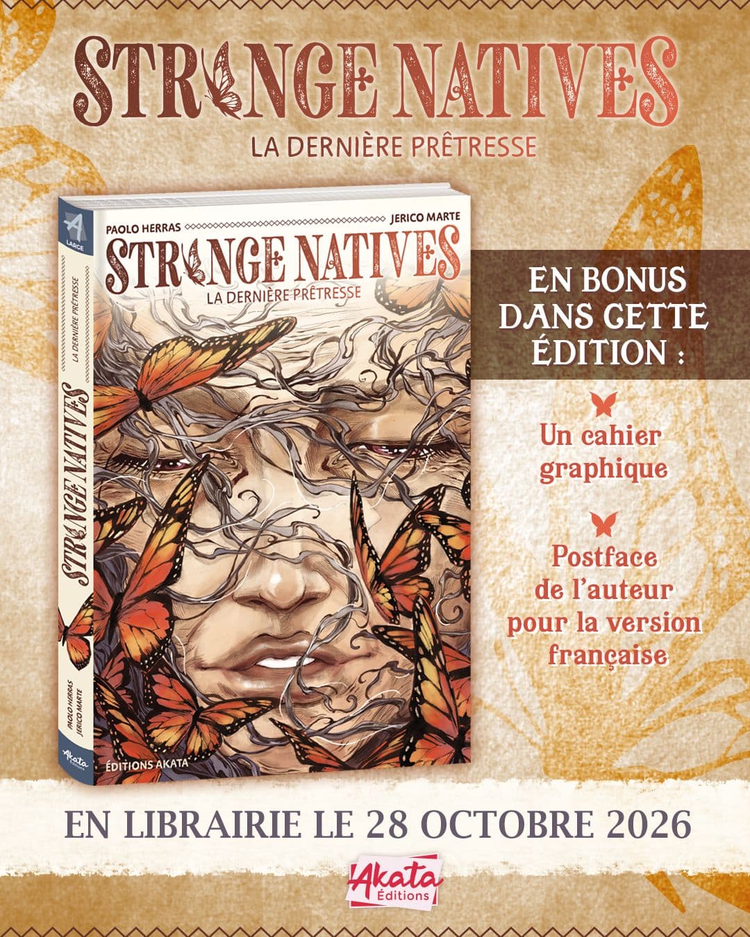 Couverture de l'article Strange Natives, la dernière prêtresse : sortie le 28 octobre