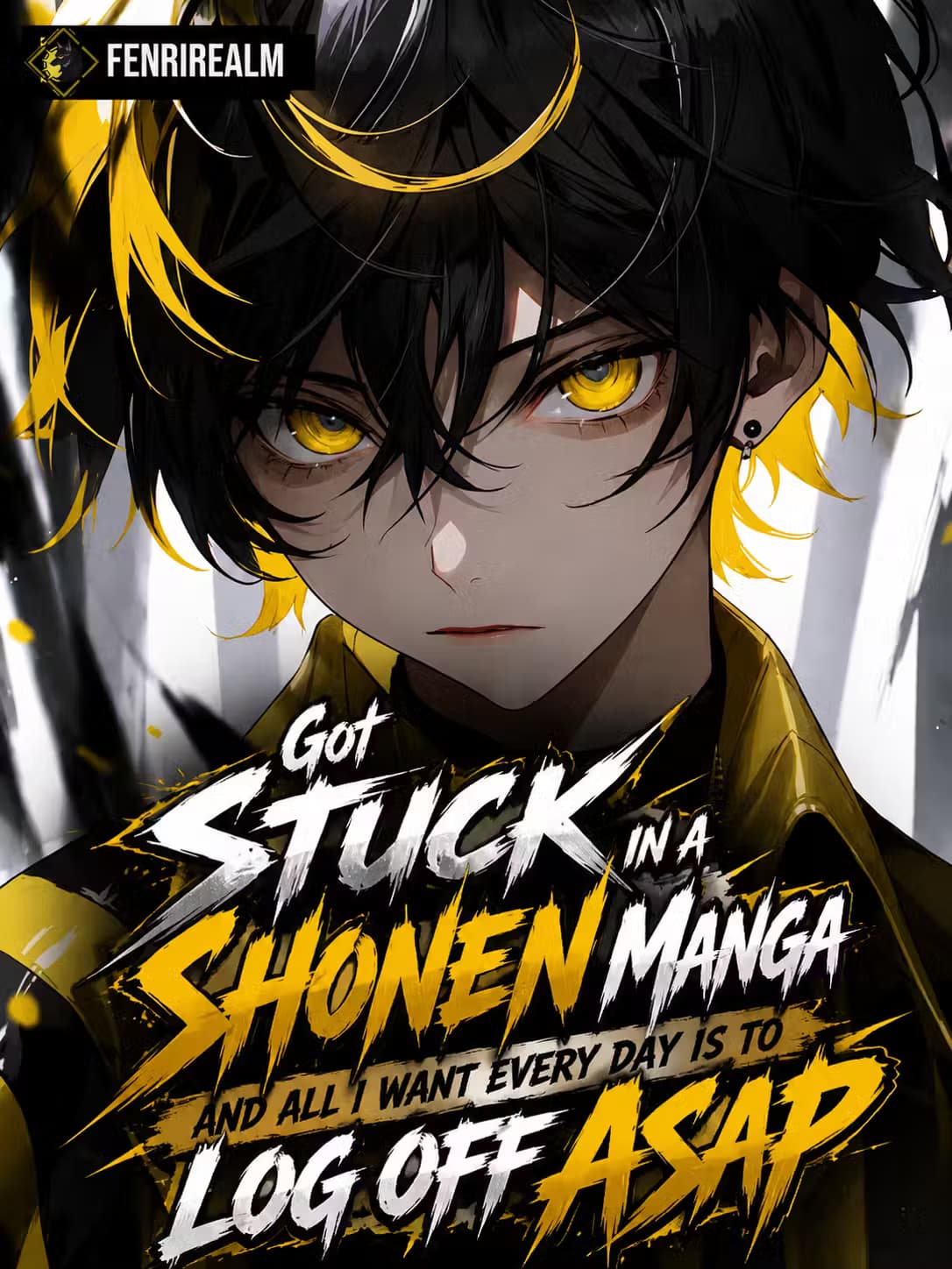 Couverture de Got Stuck in a Shonen Manga and All I Want Every Day Is to Log Off ASAP