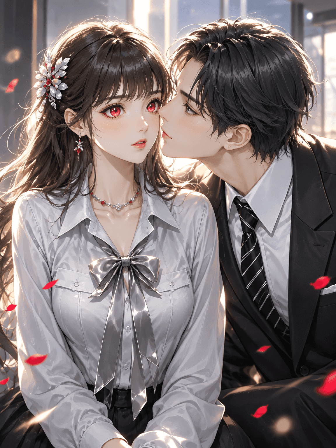 Couverture de Reborn and Snuggled into the Arms of My Yandere Female Tycoon Wife