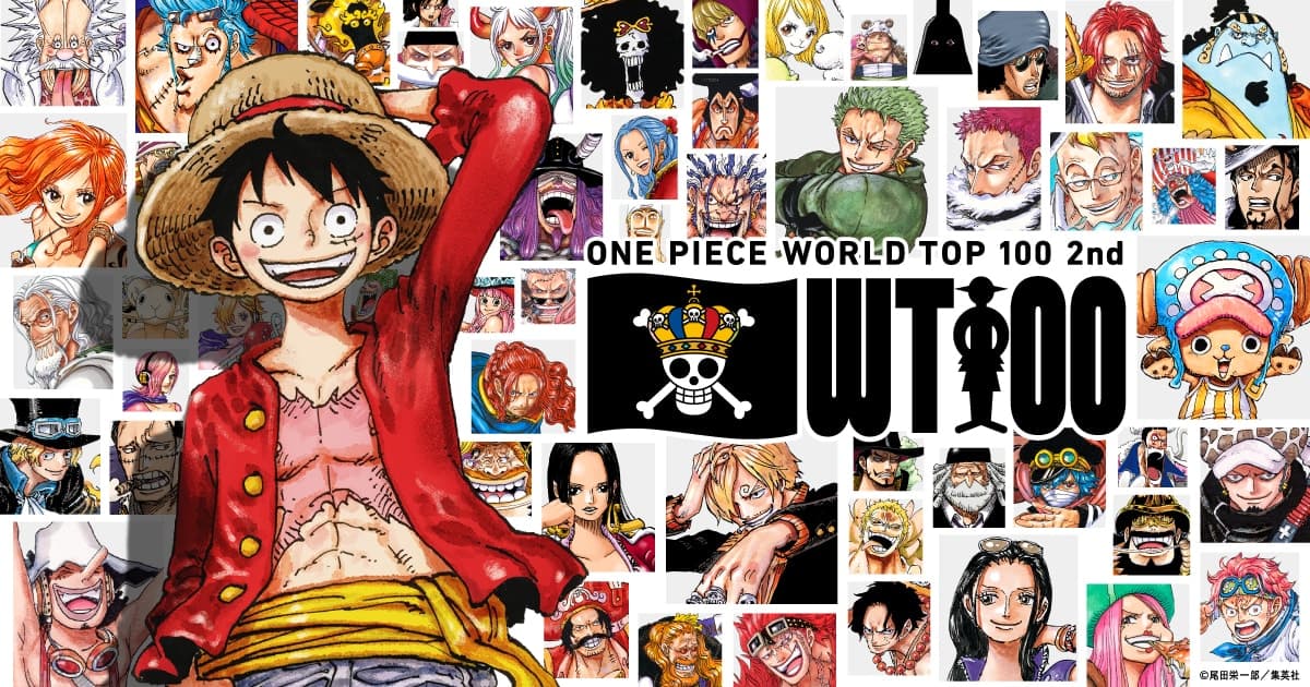 Couverture de l'article One Piece : Luffy remporte le sondage mondial WORLD TOP 100