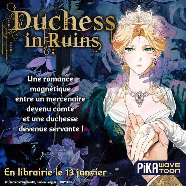 Couverture de l'article Duchess in Ruins : le webtoon arrive chez Pika Wavetoon en 2027