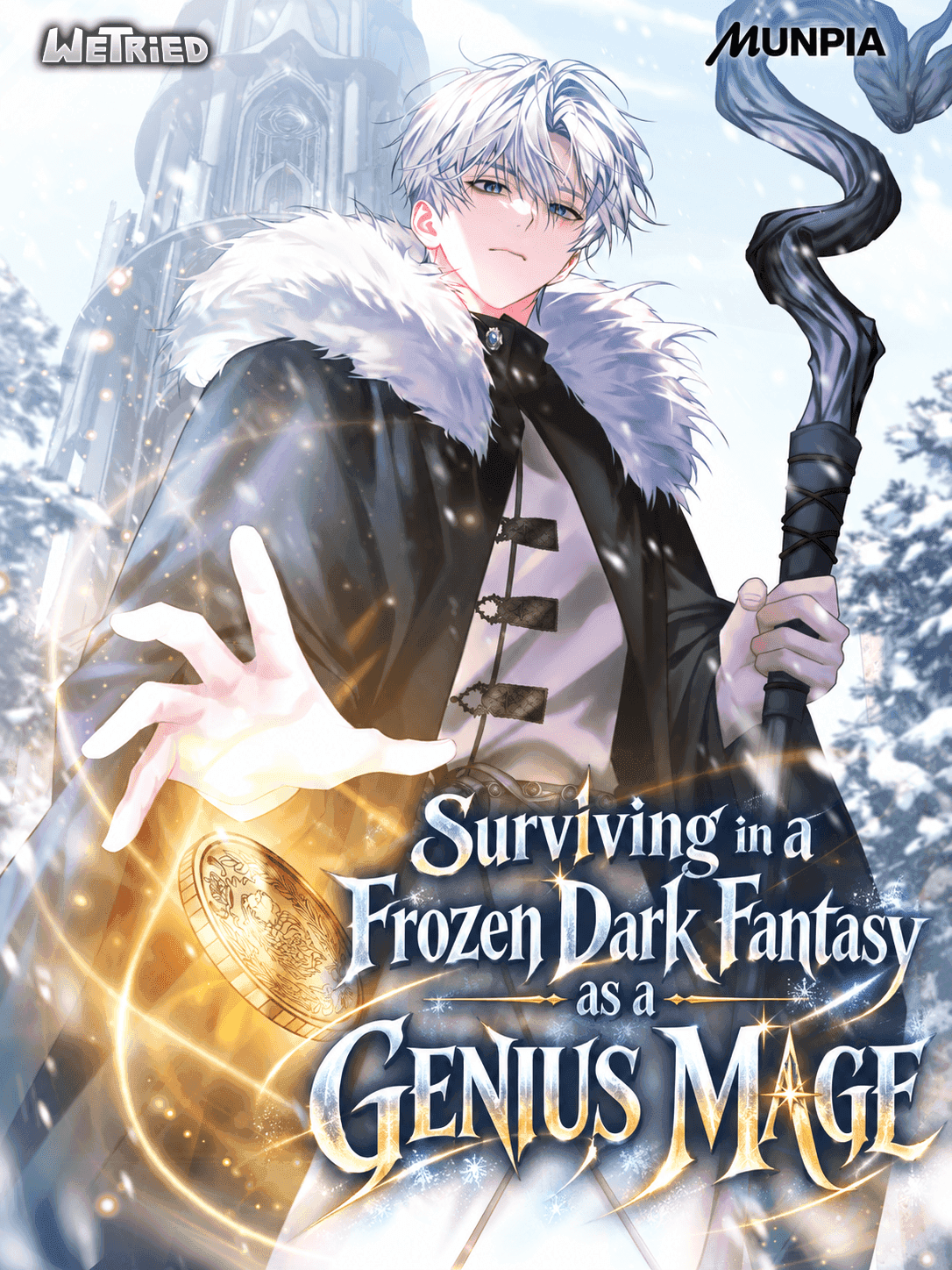 Couverture de Surviving in a Frozen Dark Fantasy as a Genius Mage