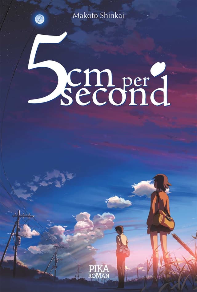 Couverture de 5cm per Second — Light novel par Makoto Shinkai