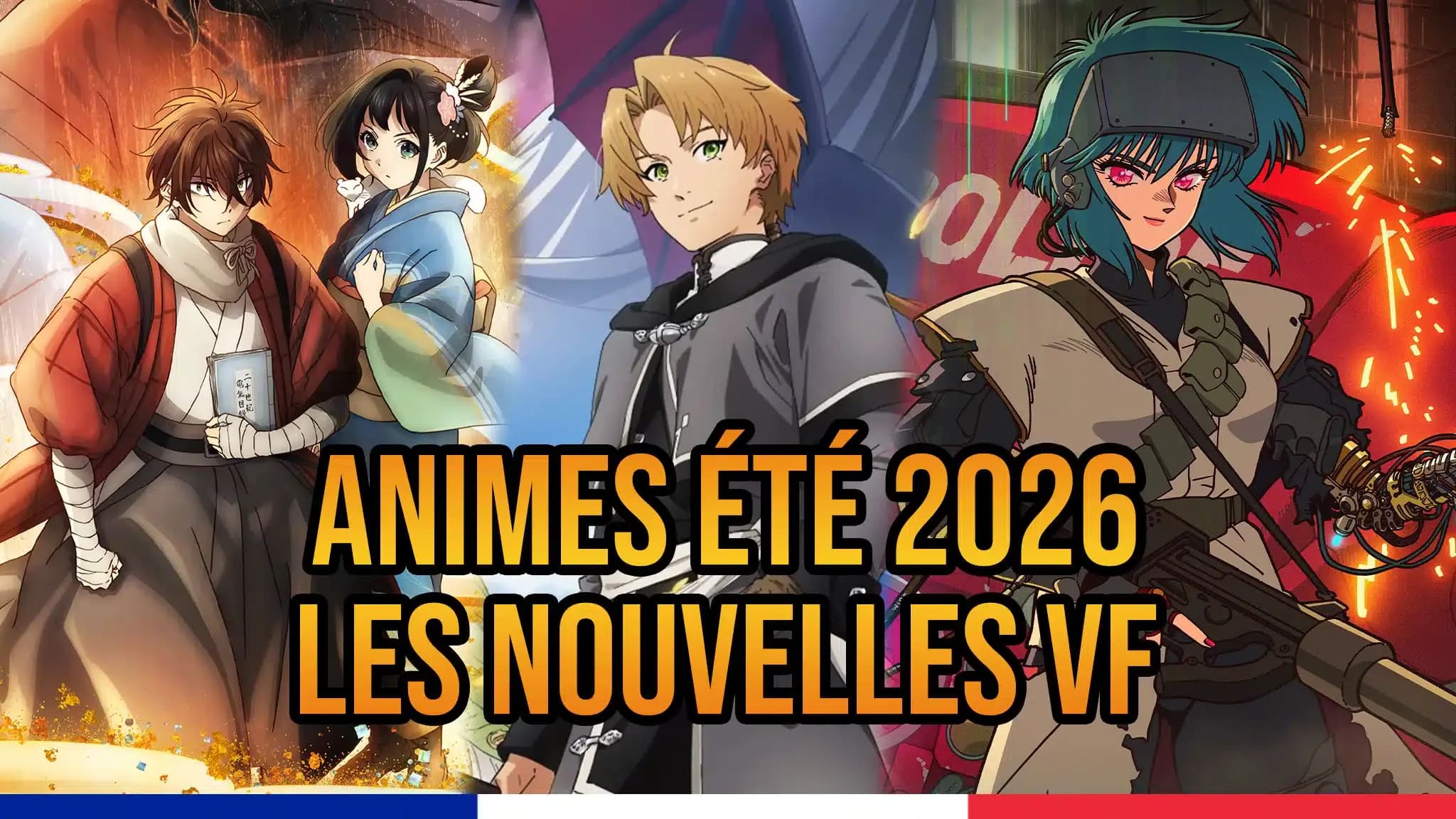 Couverture de l'article Animés de l'été 2026 en VF : la liste par plateforme