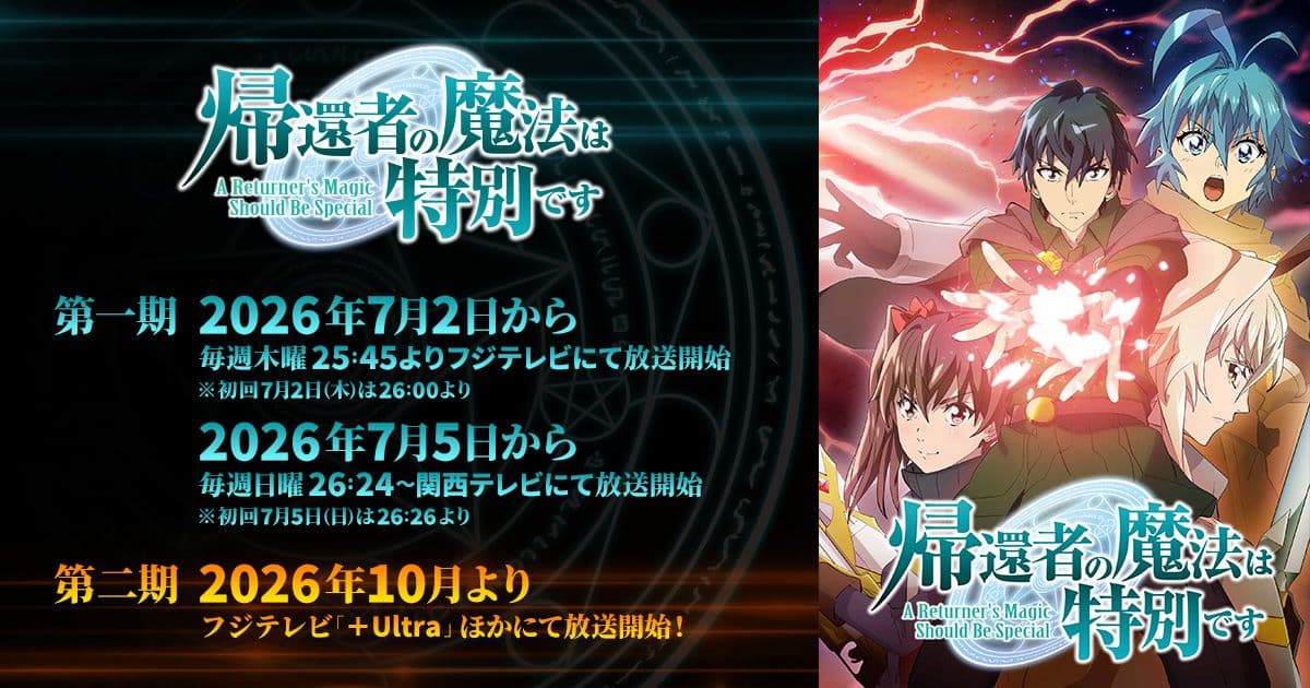 Couverture de l'article A Returner's Magic Should Be Special saison 2 : premier trailer