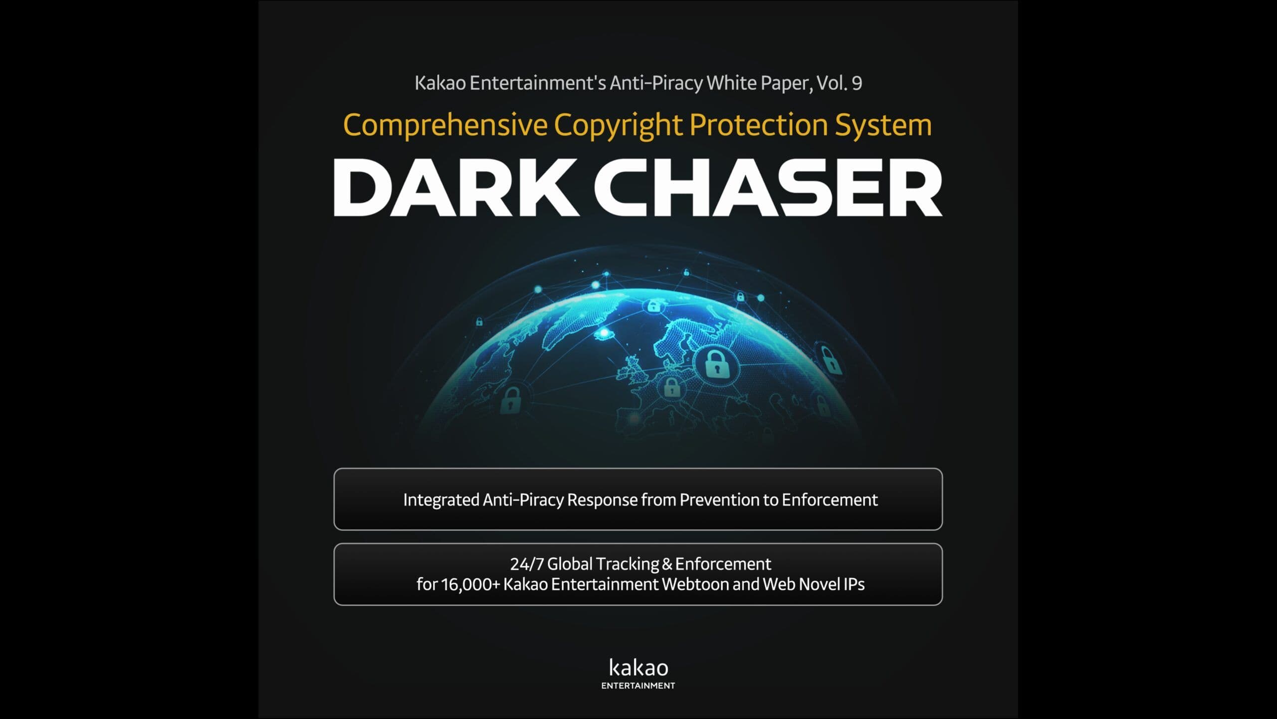Couverture de l'article Kakao dévoile Dark Chaser, son système anti-piratage webtoon