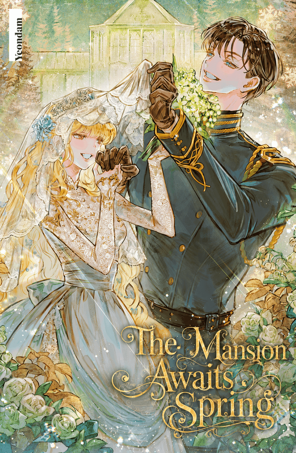 Couverture de The Mansion Awaits Spring — roman Romance traduit en français