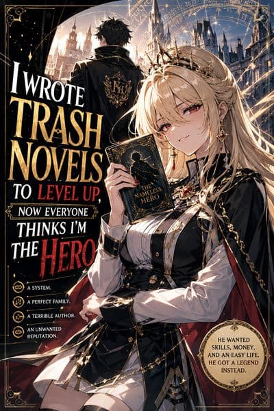 Couverture de I Wrote Trash Novels to Level Up, Now Everyone Thinks I'm the Hero